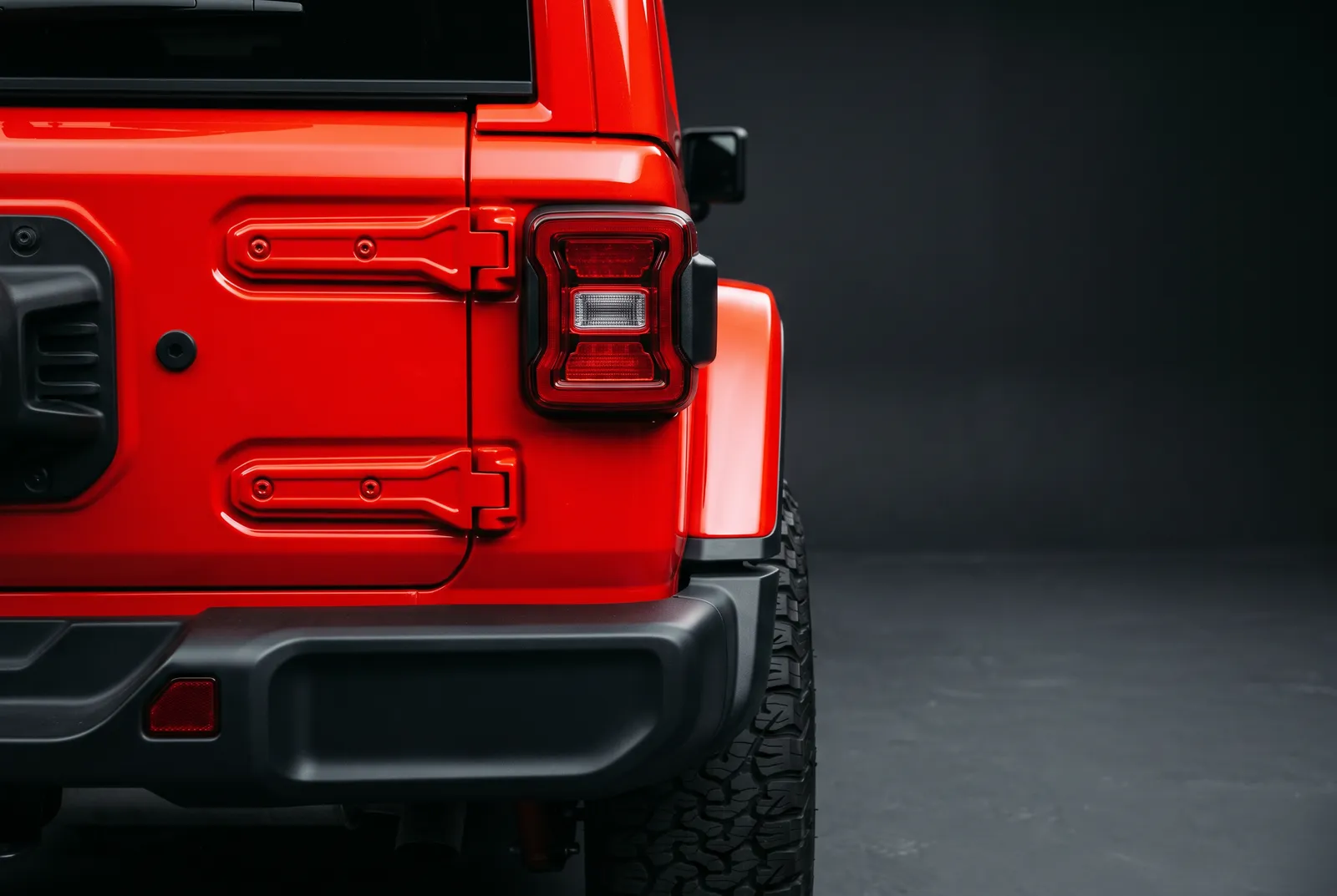 Detail van een Jeep Wrangler